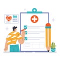 Insurance Policy concept. Flat vector illustration