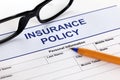 Insurance policy Royalty Free Stock Photo