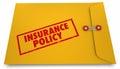 Insurance Policy New Customer Insured Coverage Envelope 3d Illus