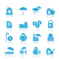 Insurance and risk icons Royalty Free Stock Photo