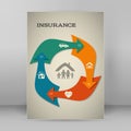 Insurance services cover concept page A4 brochure03