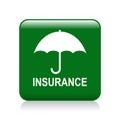 Insurance button Royalty Free Stock Photo