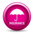 Insurance button Royalty Free Stock Photo