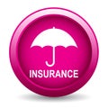 Insurance button Royalty Free Stock Photo