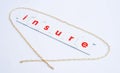 Insure; logo ? Royalty Free Stock Photo