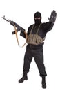 Insurgent with kalashnikov Royalty Free Stock Photo