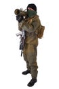 Insurgent with RPG rocket launcher Royalty Free Stock Photo