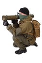 Insurgent with RPG rocket launcher Royalty Free Stock Photo