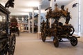 Intage hearses in interior of Museu de Carrosses Funebres Royalty Free Stock Photo