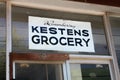 Intage Kesten`s Grocery Store Front Sign in Window, Small Local Business, Jewish Owned