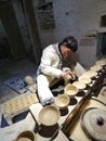 Intangible Cultural Heritage Inheritor making bamboo handcrafts