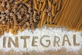 Integrals pasta Royalty Free Stock Photo