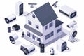Integrate advanced technology in urban security systems, using secure IoT cameras and surveillance measures to watch and protect e