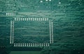 Integrated circuit board macro Royalty Free Stock Photo