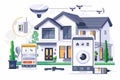 Integrated device communication in safeguarded environments setups protective digital cameras, ensuring security synchronization a
