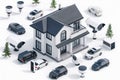 Integrated device communication in surveillance systems utilizes SSL for secure operations, employing sensors and tech synchroniza