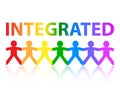 Integrated Paper People Rainbow