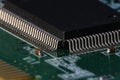 Integrated semiconductor microchip microprocessor on circuit board