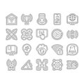 integration compatibility product icons set vector Royalty Free Stock Photo
