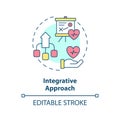 Integrative approach concept icon