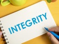 Integrity, Motivational Words Quotes Concept Royalty Free Stock Photo