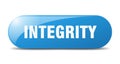integrity button. integrity sign. key. push button. Royalty Free Stock Photo