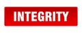 integrity button. integrity square isolated push button. Royalty Free Stock Photo