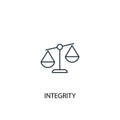 Integrity concept line icon. Simple