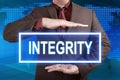 Integrity, Motivational Words Quotes Concept Royalty Free Stock Photo