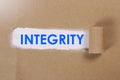 Integrity, Motivational Words Quotes Concept Royalty Free Stock Photo