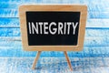 Integrity, Motivational Words Quotes Concept Royalty Free Stock Photo