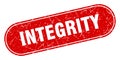 integrity sign. integrity grunge stamp. Royalty Free Stock Photo