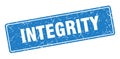 integrity sign. integrity grunge stamp. Royalty Free Stock Photo