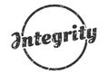 integrity sign. integrity round vintage stamp. Royalty Free Stock Photo