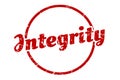 integrity sign. integrity round vintage stamp. Royalty Free Stock Photo