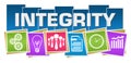 Integrity Business Symbols Colorful Squares Stripes