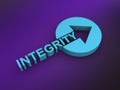 integrity word on purple