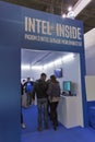 Intel company booth at CEE 2015, the largest electronics trade show in Ukraine