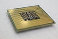 Intel processor cpu close-up for computer Royalty Free Stock Photo