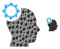 Intellect Gear Recursive Icon Mosaic