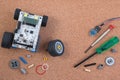 Intellectual development DIY robot toy assembly kit.