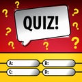 Intellectual game question background. Quiz Show Question