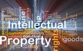 Intellectual property background concept Royalty Free Stock Photo