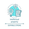 Intellectual property concept icon