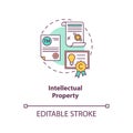 Intellectual property concept icon
