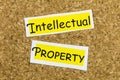 Intellectual property copyright trademark protection idea patent protect clipping