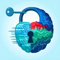 Intellectual Property and Data Security Concept Royalty Free Stock Photo