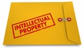 Intellectual Property IP Envelope Protected Product 3d Illustration