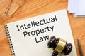 Intellectual Property Law is shown using the text Royalty Free Stock Photo