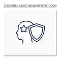Intellectual property line icon